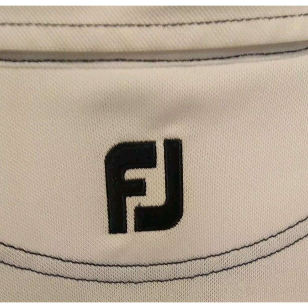 FootJoy Polo Shirt Men’s Size Large – White 3-Button Web.com Tour Championship‎ - Picture 5 of 8